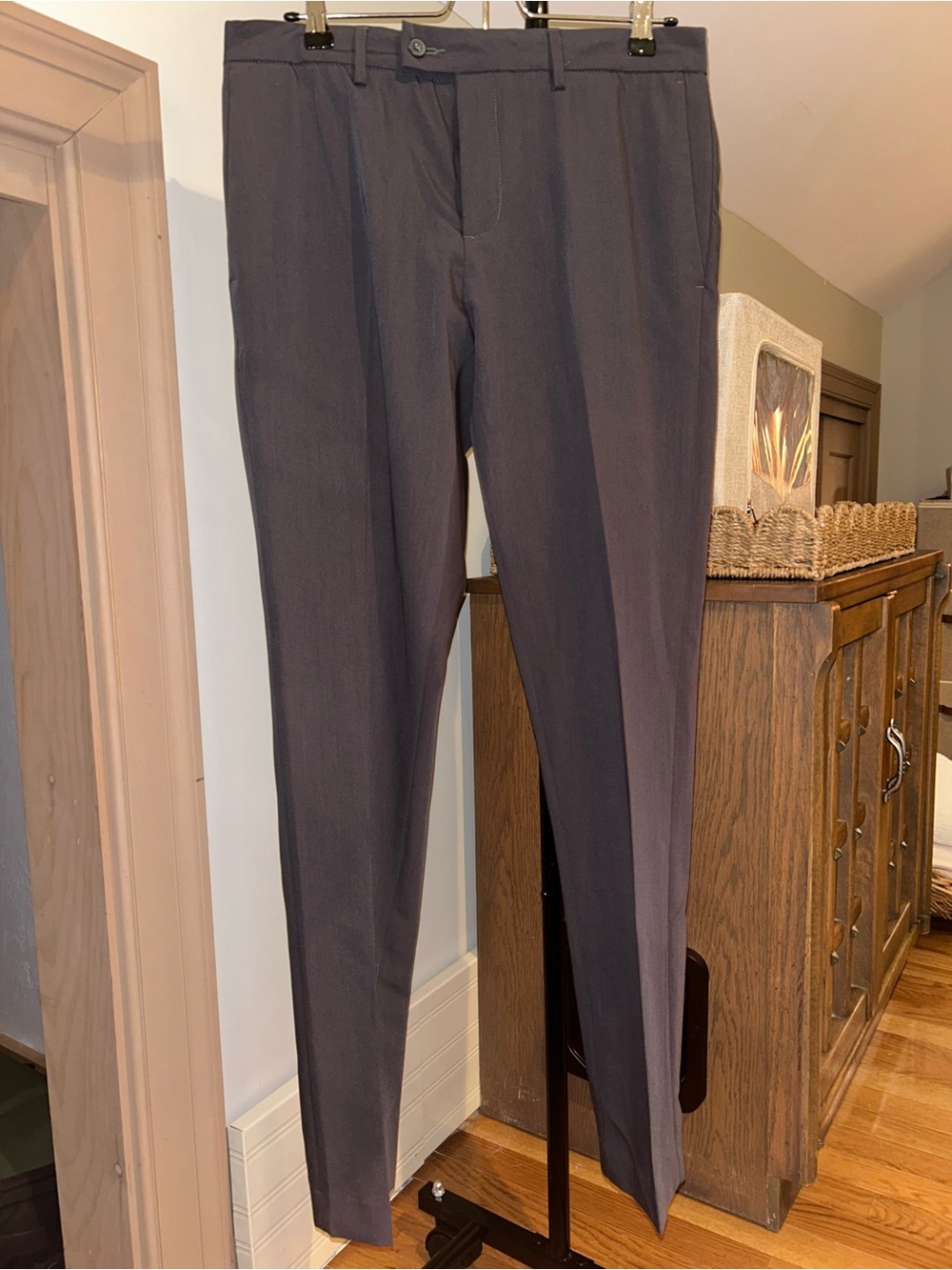 Apt. 9 Premier Flex Extra Slim Fit Dress Pants 30x32 Gray